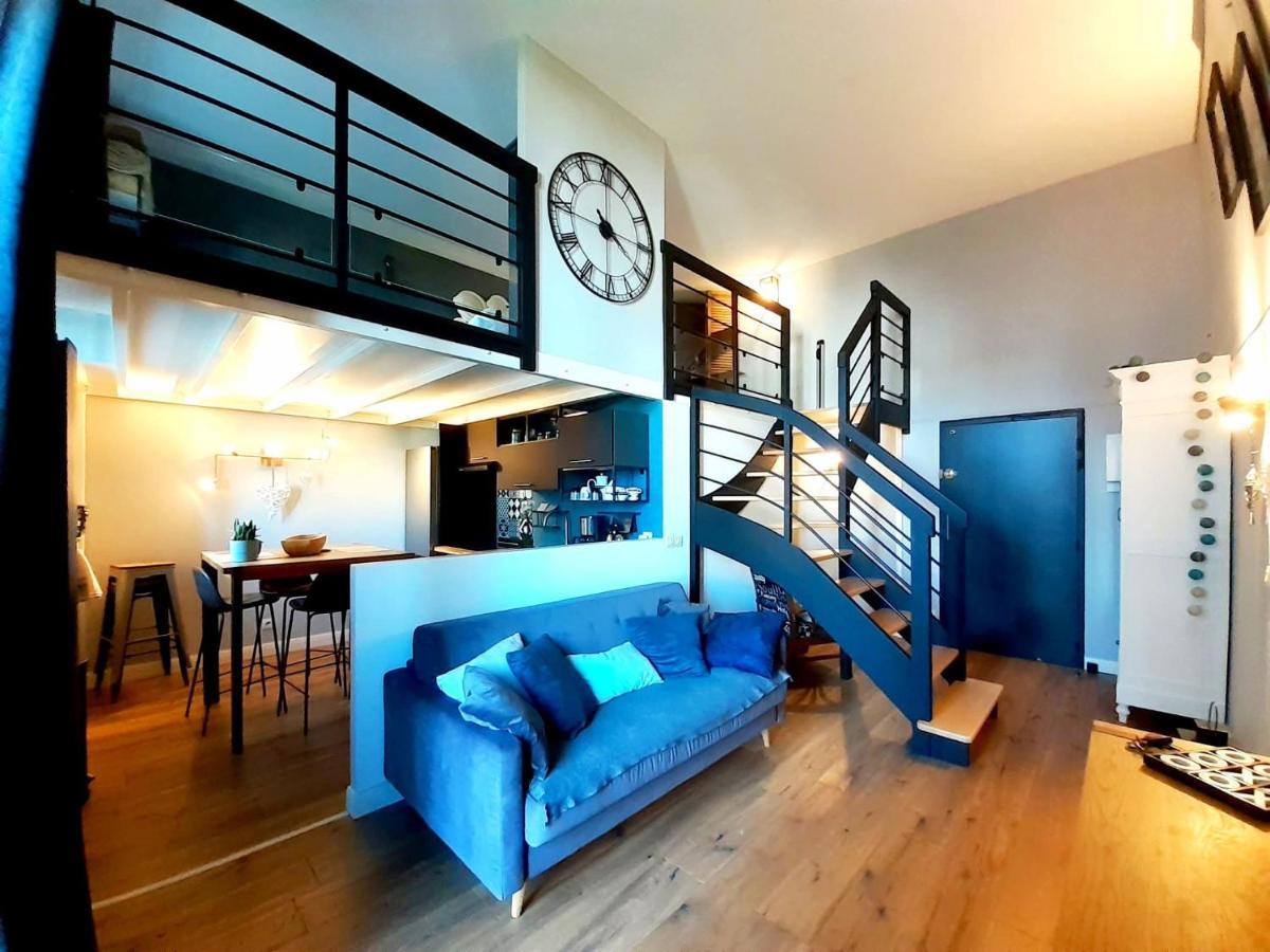 Charmant Studio En Duplex Esprit Loft Avec Balcon Vue Mer, Et Piscine Exterieure Ле Круазик Экстерьер фото