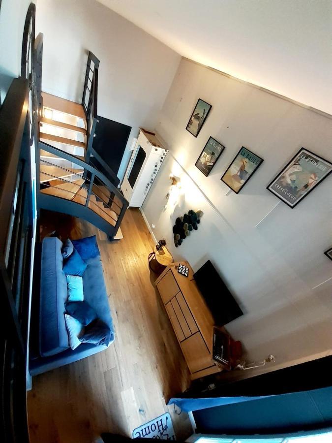 Charmant Studio En Duplex Esprit Loft Avec Balcon Vue Mer, Et Piscine Exterieure Ле Круазик Экстерьер фото
